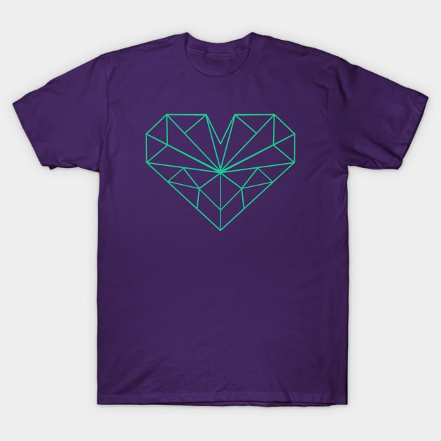 Lazer Heart T-Shirt by Lumos19Studio